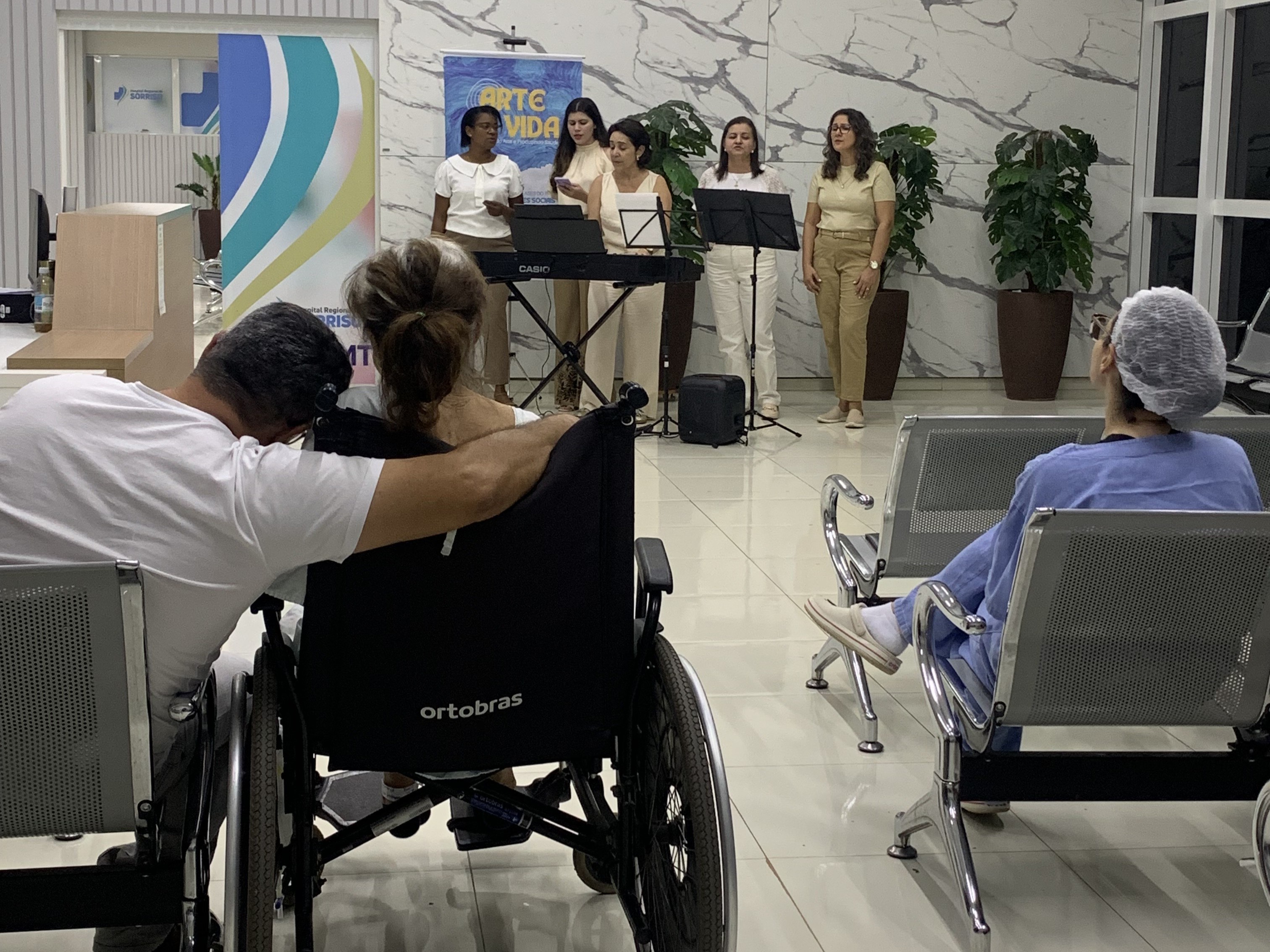 Foto-recep%C3%A7%C3%A3o---meio Hospitais Regionais de Sinop e Sorriso recebem projeto de saúde mental